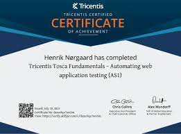 tosca Certification course